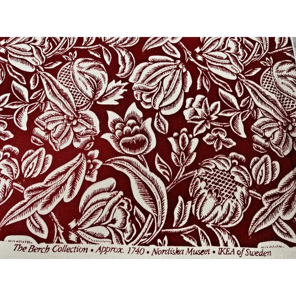 IKEA Of Sweden Floral Print Fabric by Nordiska‎ Museet 2 yards- NWOT